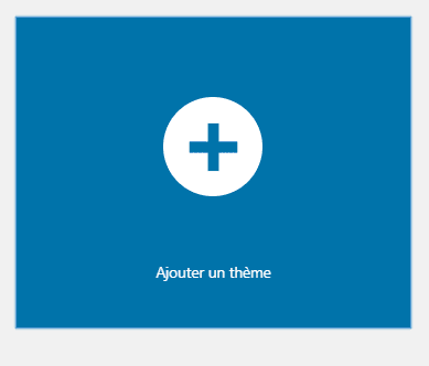 Tableau bord ajouter theme Tableau bord ajouter theme