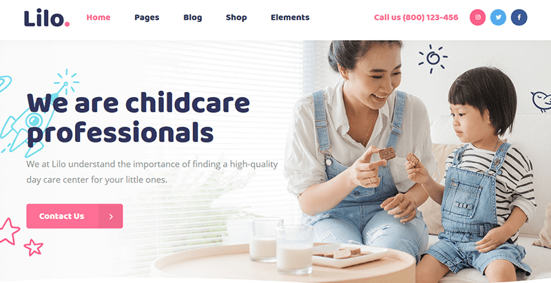 Lilo themes wordpress creer site web pour enfant