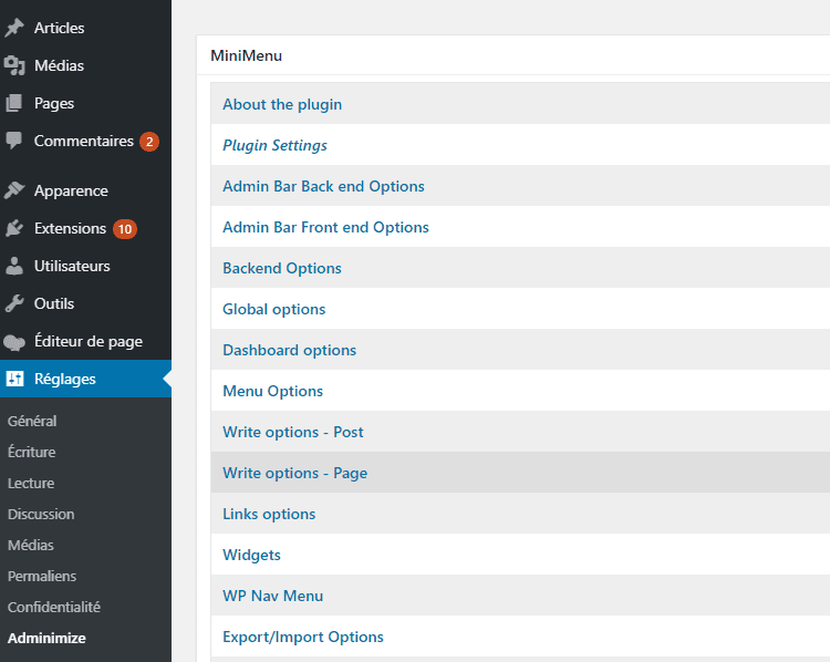 comment masquer elements inutiles tableau bord wordpress comment masquer elements inutiles tableau bord wordpress