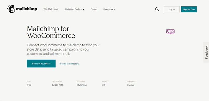 Mailchimp for woocommerce