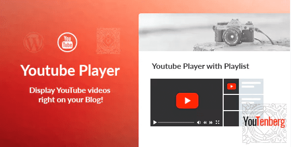 Youtenberg gutenberg youtube player with playlist plugin wordpress