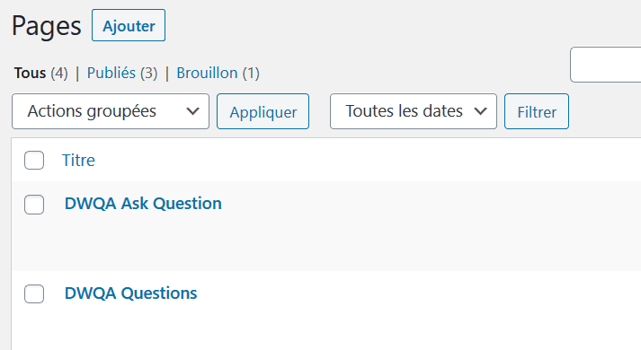 comment creer site web question reponse wordpress blogpascher page