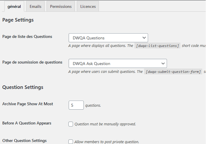 comment creer site web question reponse wordpress blogpascher parametres comment creer site web question reponse wordpress blogpascher parametres