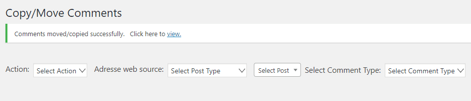 Comment deplacer commentaires article vers autre wordpress 3 Comment deplacer commentaires article vers autre wordpress 3