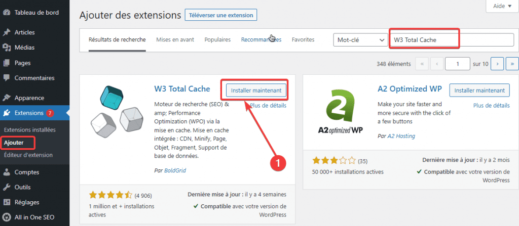 comment-installer-et-configurer-le-plugin-w3-total-cache » BlogPasCher
