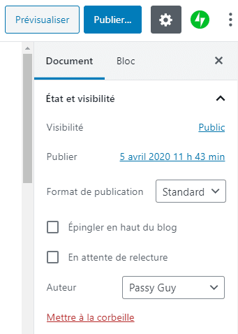 planifier article blog WordPress 3