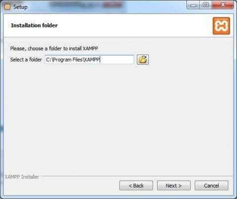 xampp-selectionner-le dossier