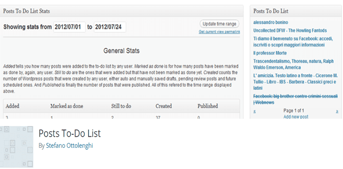 Posts to do list – wordpress plugin Posts to do list – wordpress plugin