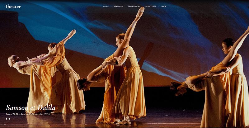 Theater themes wordpress creer site web art