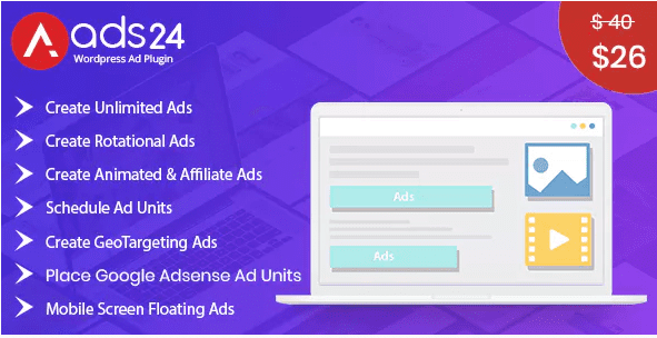Ads24 ultimate wordpress advertising plugin