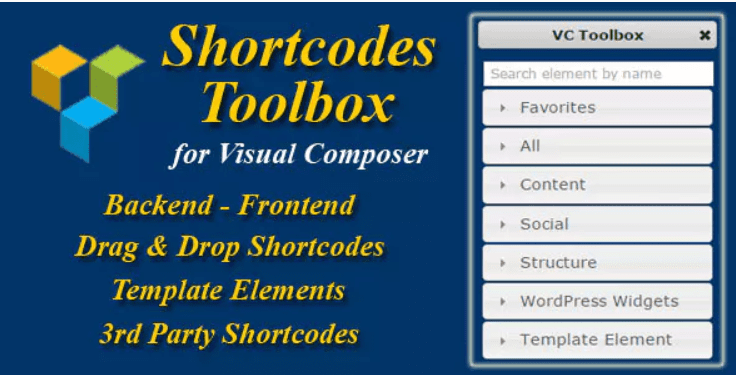 Visual composer shortcode toolbox