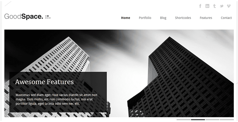 Good space Good space - meilleurs thèmes WordPress de magazine