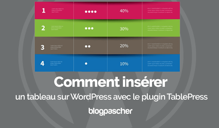 Comment insérer un tableau sur WordPress avec le plugin TablePress