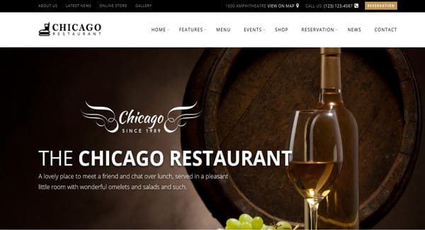 Chicago-thème-WordPress-pour-créer-un-site-de-restaurant