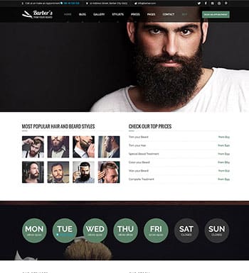 Barber un theme wordpress pour creer un site web de coiffeur blogpascher 6 » BlogPasCher Barber un theme wordpress pour creer un site web de coiffeur blogpascher 6