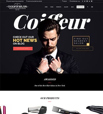 Coiffeur un theme wordpress pour creer un site web de salon de coiffure blogpascher 6 » BlogPasCher Coiffeur un theme wordpress pour creer un site web de salon de coiffure blogpascher 6