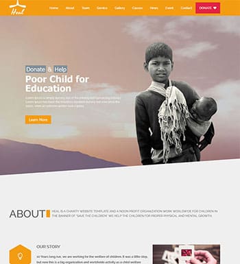 Heal un theme wordpress pour associations caritatives blogpascher 6 » BlogPasCher Heal un theme wordpress pour associations caritatives blogpascher 6