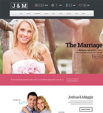Wedding suite un theme wordpress pour creer le site web de votre mariage blogpascher 6 » BlogPasCher Wedding suite un theme wordpress pour creer le site web de votre mariage blogpascher 6