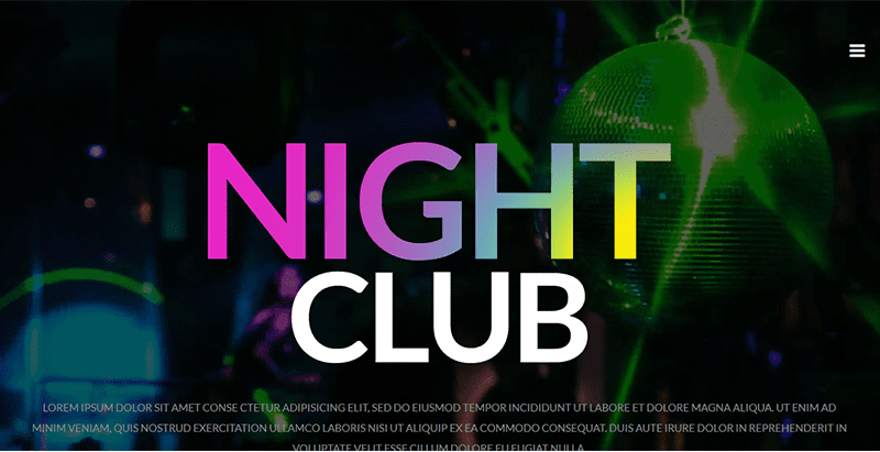 Party theme wordpress creer site web night club boite nuit Party theme wordpress creer site web night club boite nuit