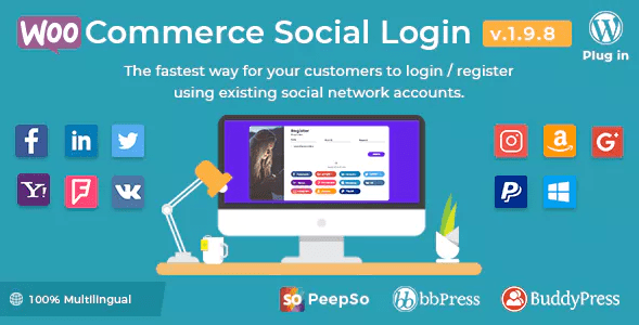Woocommerce social login plugin wordpress linkedin