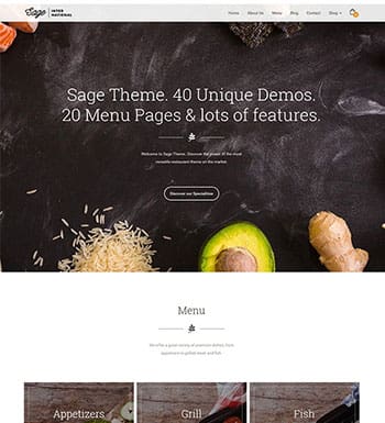 Sage un theme wordpress pour site web de restaurant blogpascher 6 » BlogPasCher Sage un theme wordpress pour site web de restaurant blogpascher 6
