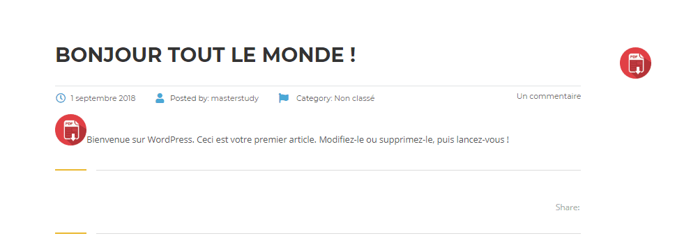 Comment partager articles pdf wordpress blogpascher 3