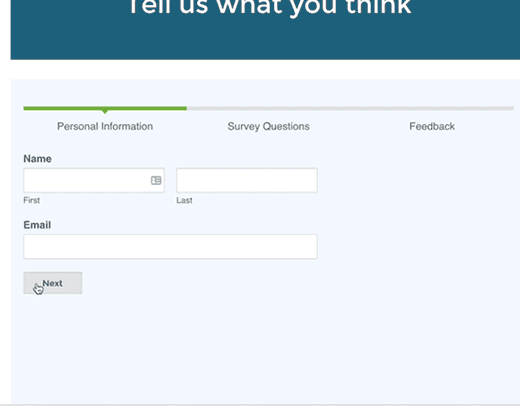 Formulaire multipage en action wpforms
