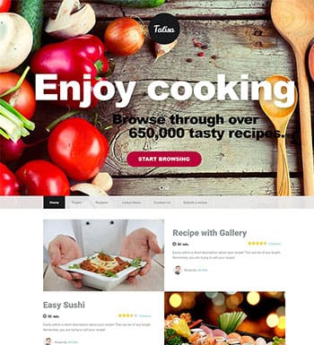 Talisa un theme wordpress pour site web de recettes de cuisine blogpascher 6 » BlogPasCher Talisa un theme wordpress pour site web de recettes de cuisine blogpascher 6