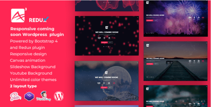 A3 countdown responsive wordpress coming soon plugin A3 - meilleurs plugins WordPress de compte à rebours