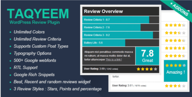 Taqyeem wordpress review plugin Taqyeem wordpress review plugin