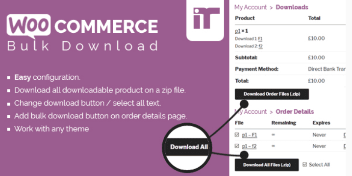 Woocommerce bulk download Woocommerce bulk download