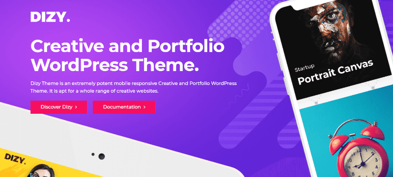 Dizy themes wordpress creer site web agence creative photographe