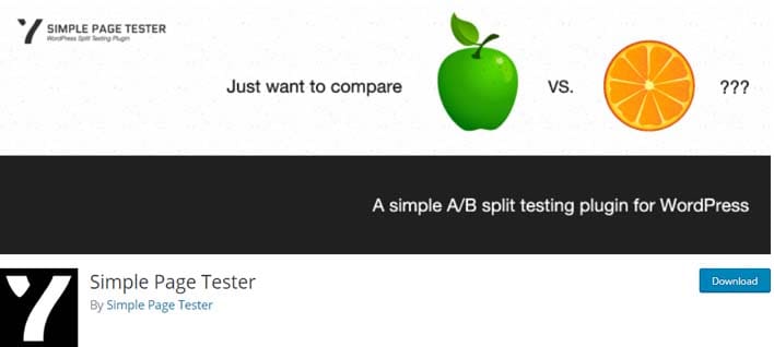 Simple page tester plugin wordpress test ab