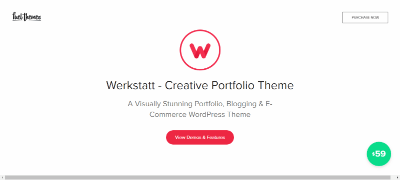 Werkstatt themes wordpress creer site web agence creative photographe