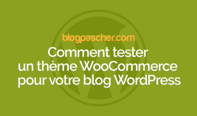 Que faire après avoir installé un thème WooCommerce sur WordPress ?