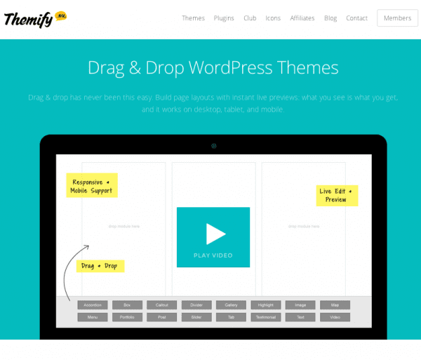 Themify plugin wordpres sdrag and drop themify plugin WordPres sdrag and drop