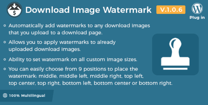 Easy digital downloads download image watermark