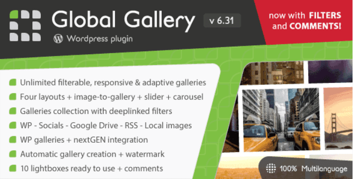 Global gallery wordpress responsive gallery