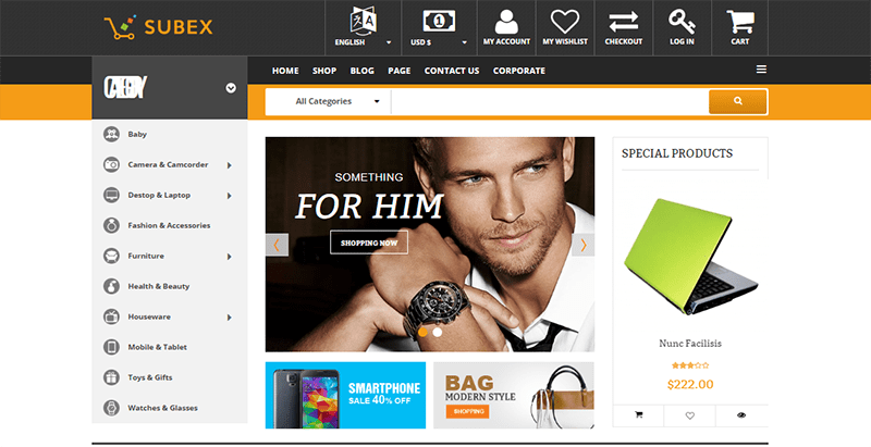 Subex theme joomla creer site web pret a porter Subex theme joomla creer site web pret a porter