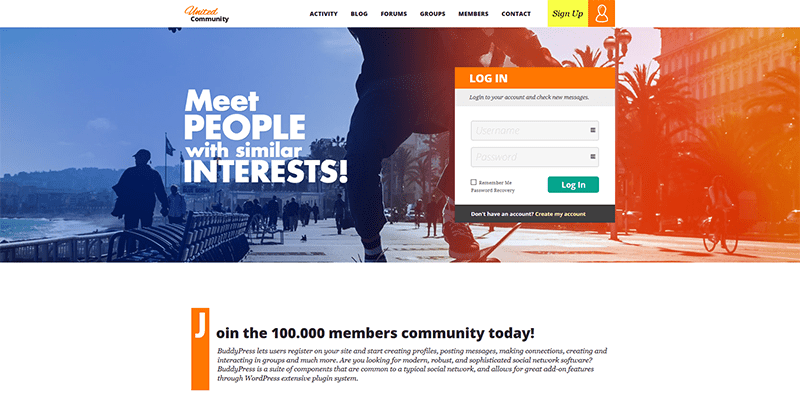 Unitedcommunity themes wordpress reseau social Unitedcommunity themes wordpress reseau social