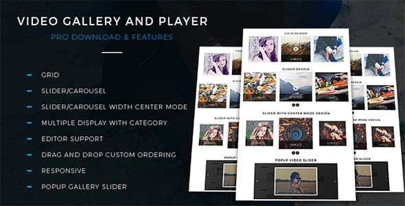 Video gallery and player pro Video gallery and Player Pro