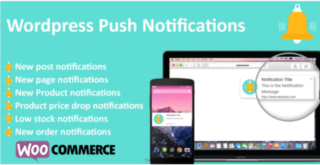 Wordpress push notifications woocommerce push