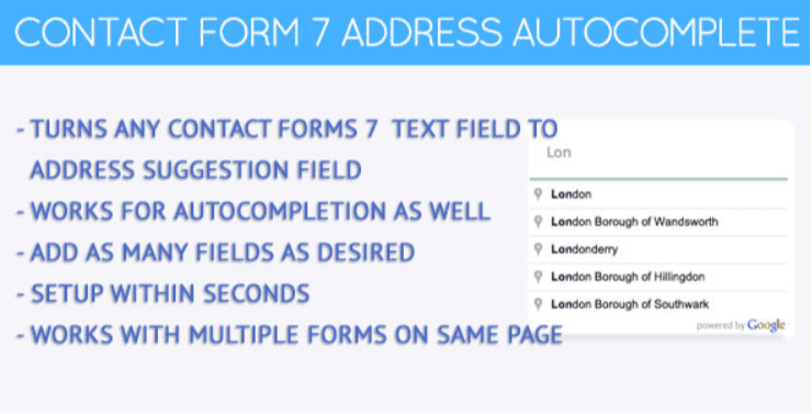 Contact forms 7 address autocomplete
