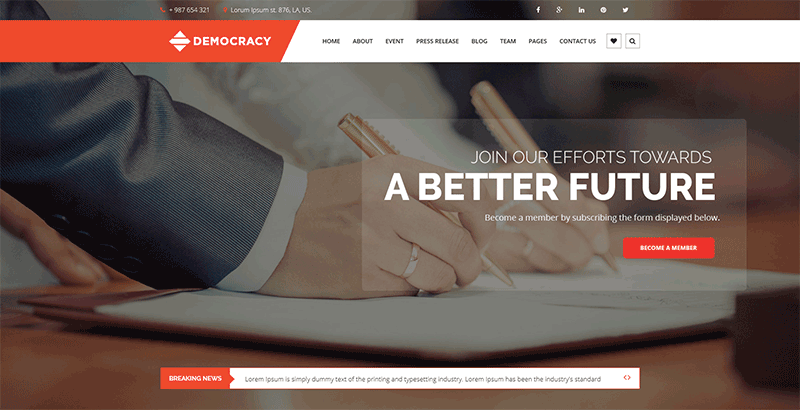Democracy premium wordpress theme Democracy premium wordpress theme