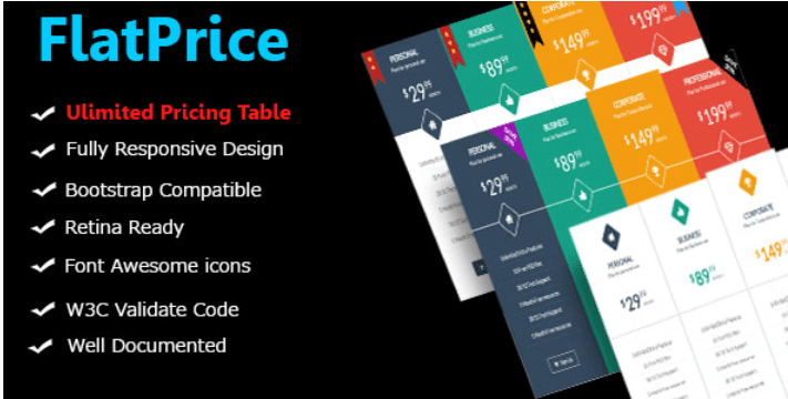 Flatprice wordpress pricing tables Flatprice wordpress pricing tables