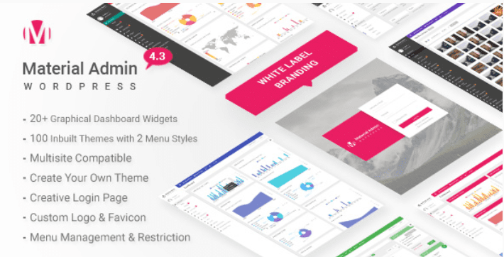 Material White Label WordPress Admin Theme Material White Label WordPress Admin Theme
