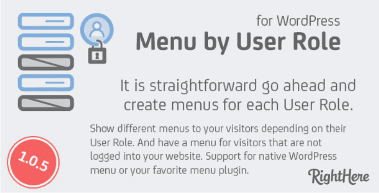 Menu by user role for wordpress