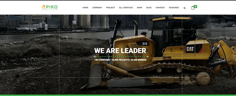 Pikocon themes wordpress site internet entreprise construction