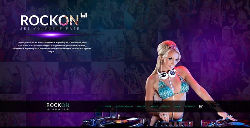 Rockon themes wordpress creer site internet evenement Rockon themes wordpress creer site internet evenement