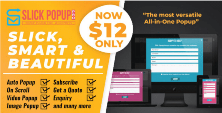 WordPress Popup Plugin Slick Popup Pro WordPress Popup Plugin Slick Popup Pro